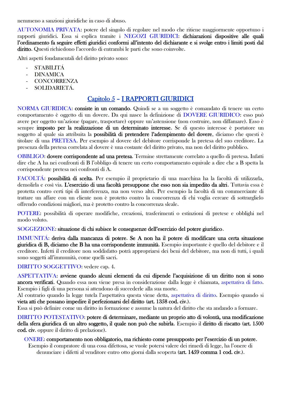 ISTITUZIONI DI DIRITTO PRIVATO
(RIASSUNTO TRIMARCHI)
SEZIONE PRIMA
INTRODUZIONE
Capitolo 1 - L'ORDINAMENTO GIURIDICO E LE FONTI DEL DIRITTO