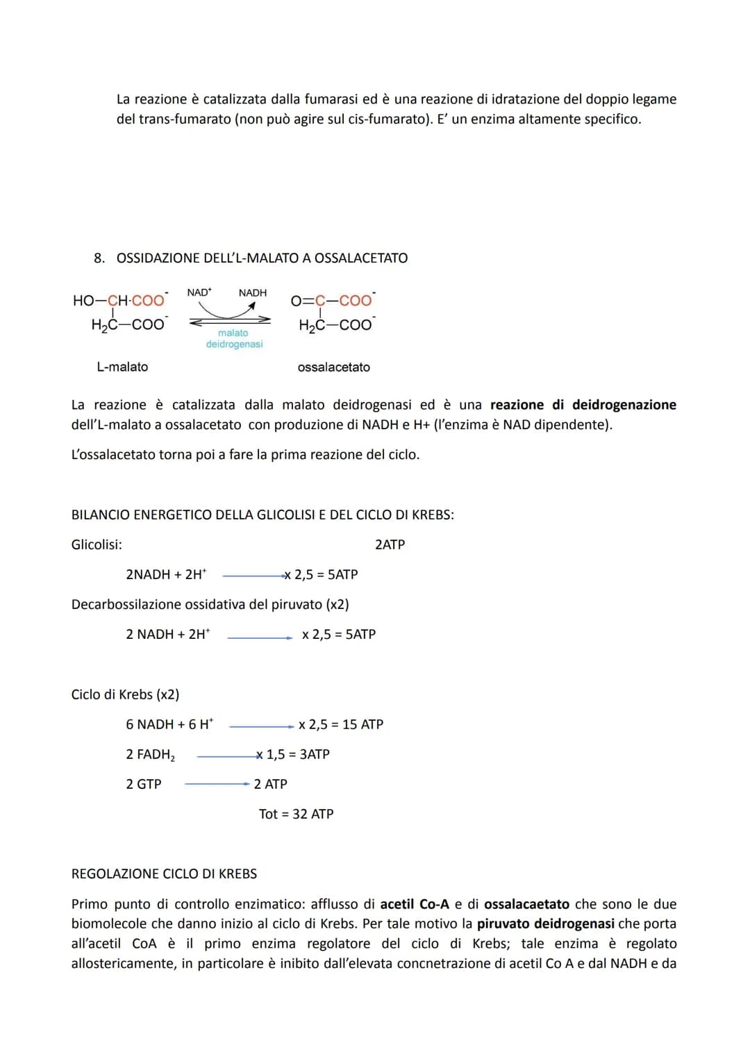 # IL CICLO DI KREBS
PREPARAZIONE: FORMAZIONE DELL'ACETIL COENZIMA A
La via glicolitica ha prodotto, come visto, 2 molecole di piruvato. Il