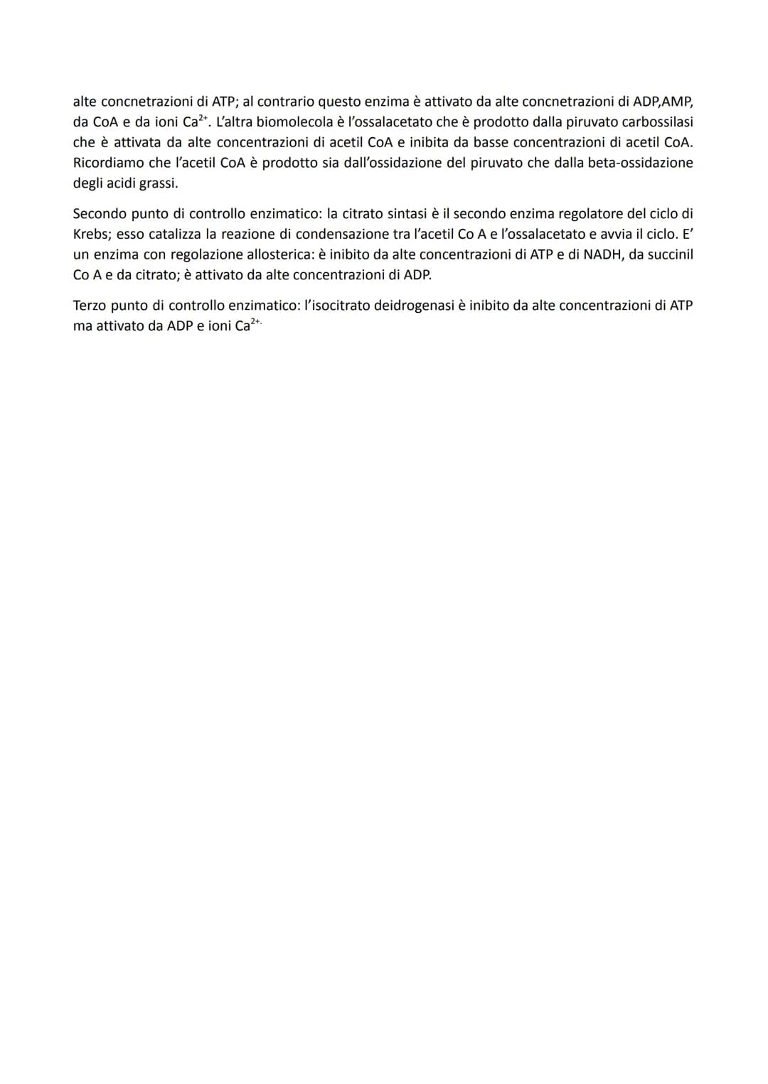 # IL CICLO DI KREBS
PREPARAZIONE: FORMAZIONE DELL'ACETIL COENZIMA A
La via glicolitica ha prodotto, come visto, 2 molecole di piruvato. Il