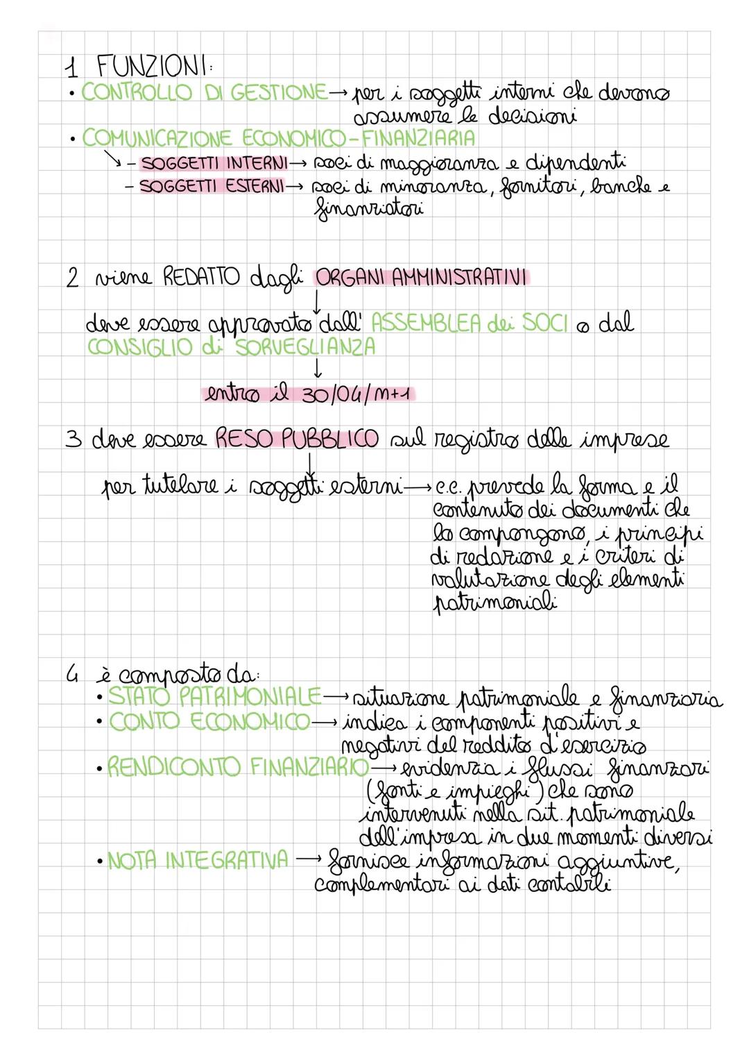 8. BILANCIO D'ESERCIZIO CIVILISTICO
↓
è una fonte è il documents, redatto al termine
di
del periodo amministrativo, che
INFORMAZIONI rappres