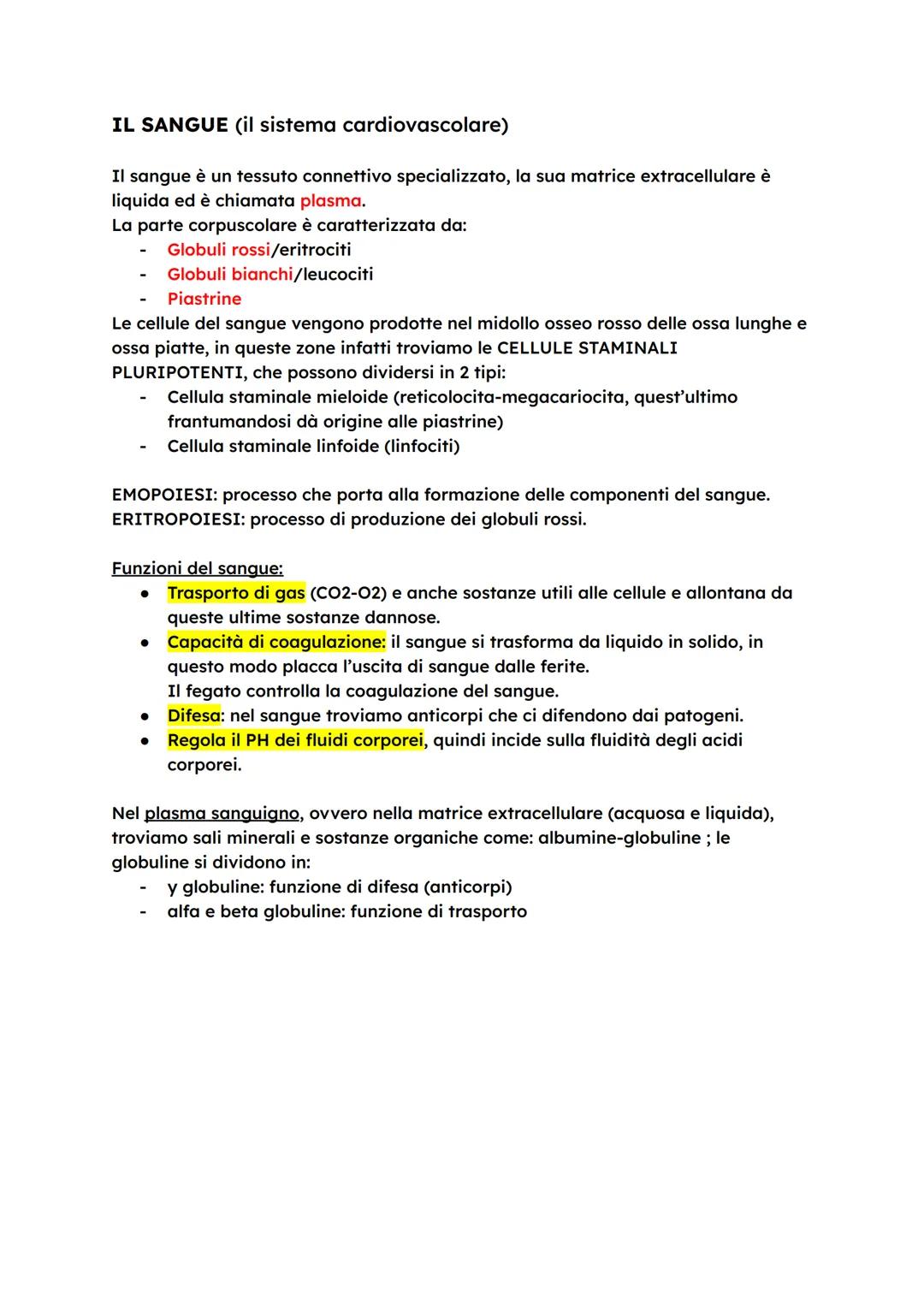 # L'APPARATO CARDIOVASCOLARE
L'apparato cardiovascolare trasporta nel sangue i materiali da e verso
tutte le regioni corporee per assicurar