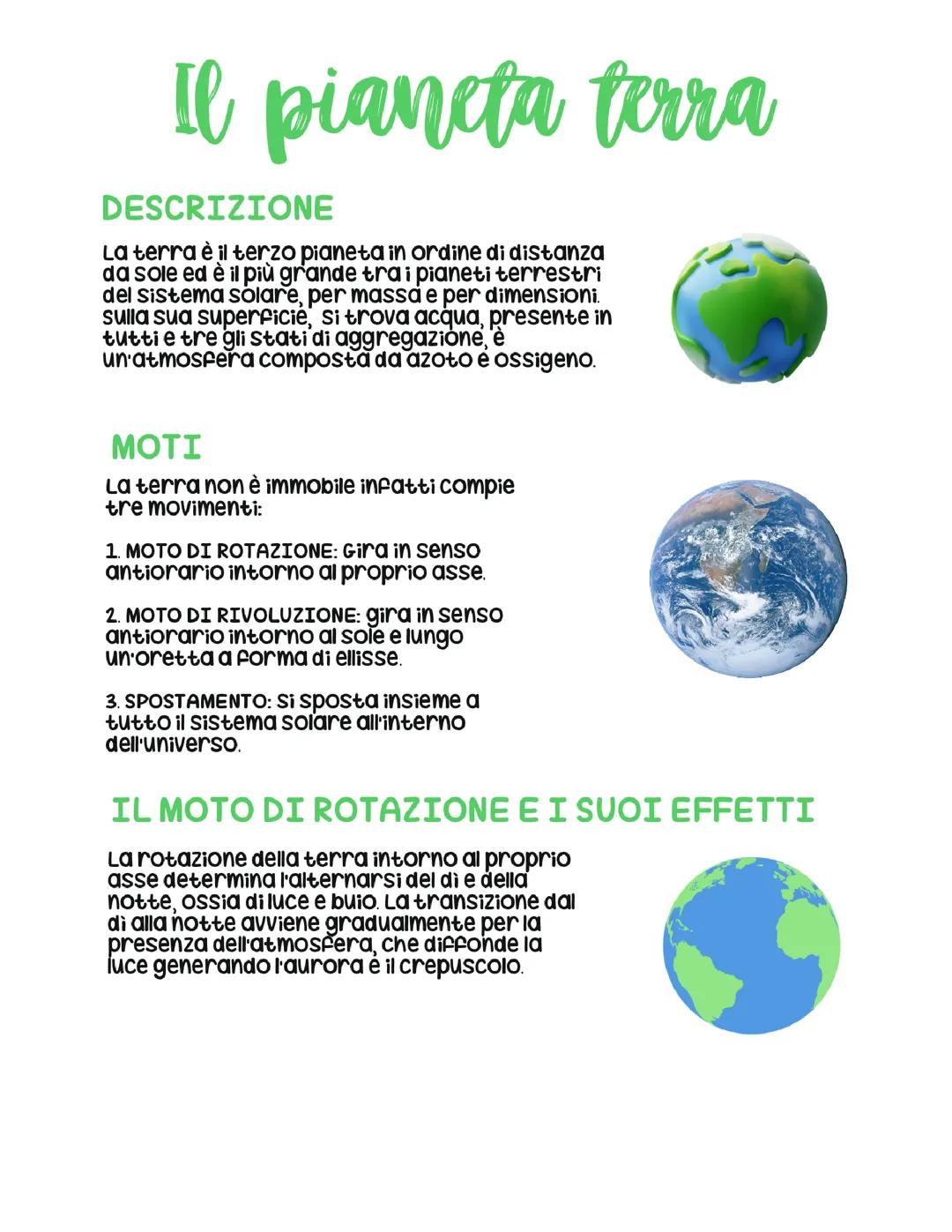 Il pianeta terra
