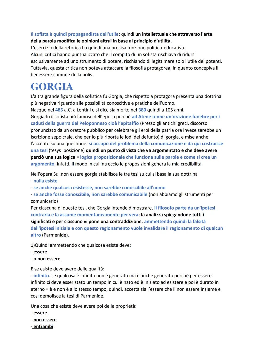 # I SOFISTI
Nella Grecia arcaica "sofista" (sophistés) era sinonimo di saggio (sophós), quindi uomo di
vasta cultura generale, la differenz