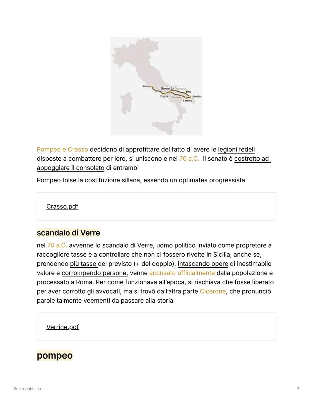 # fine repubblica
dopo la dittatura di Silla, Senato incapace di gestire emergenze sociali, politiche
ed economiche.
periodo più torbulent