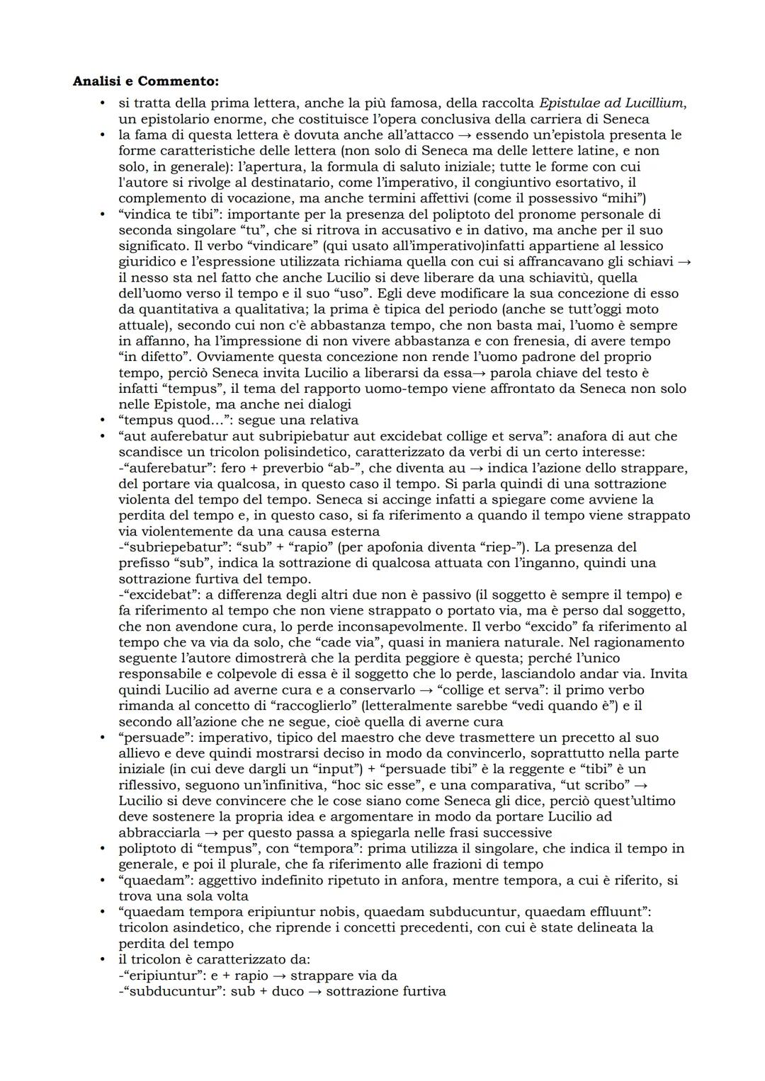 Seneca: Epistola 1
SENECA LUCILIO SUO SALUTEM (dicit)
Ita fac, mi Lucili: vindica te tibi, et tempus quod adhuc aut auferebatur aut subrip