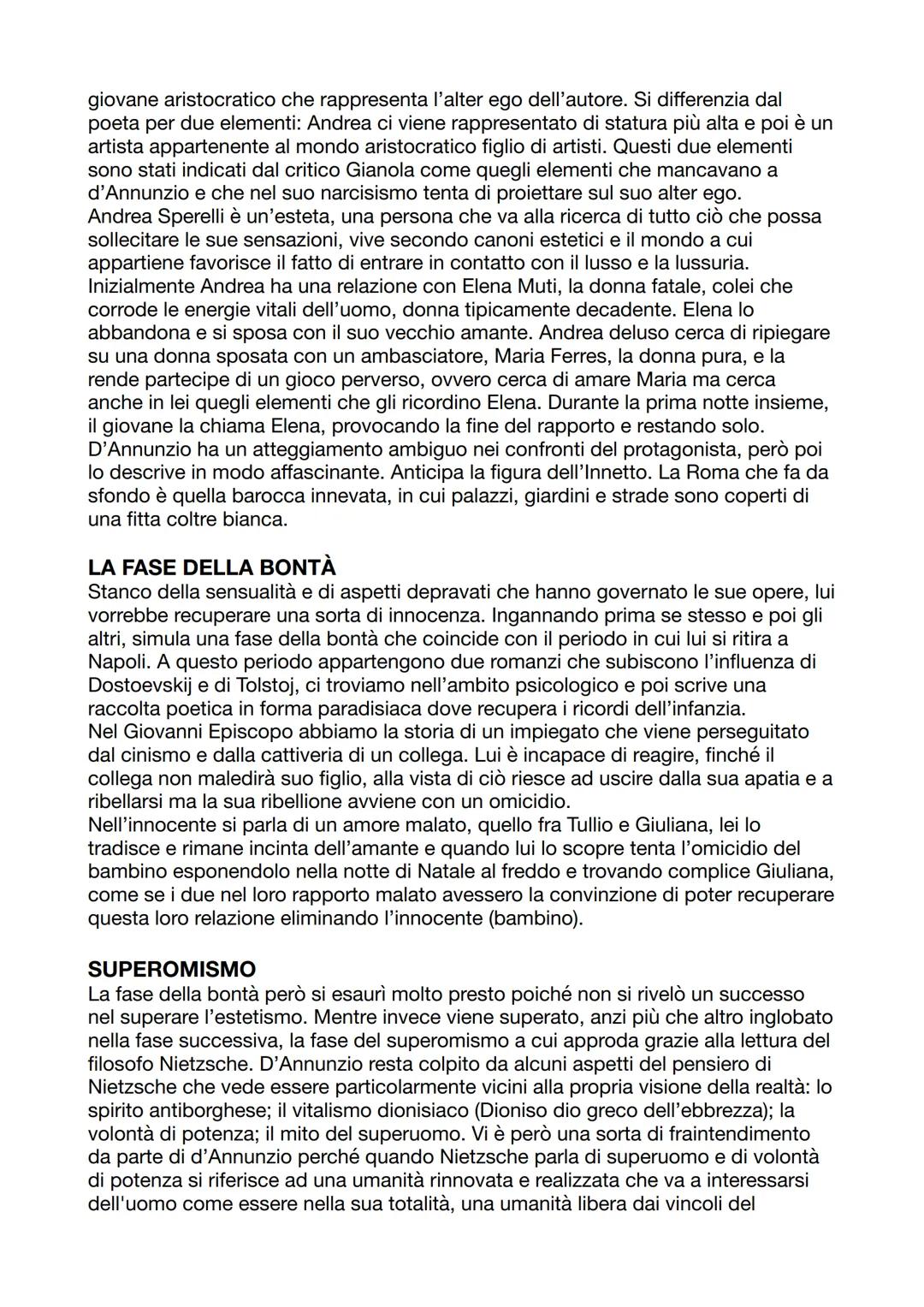 # GABRIELE D'ANNUNZIO
## VITA
Nasce a Pescara nel 1863 da una famiglia borghese, studia nel collegio Cicognini
di Prato e poi si iscrisse