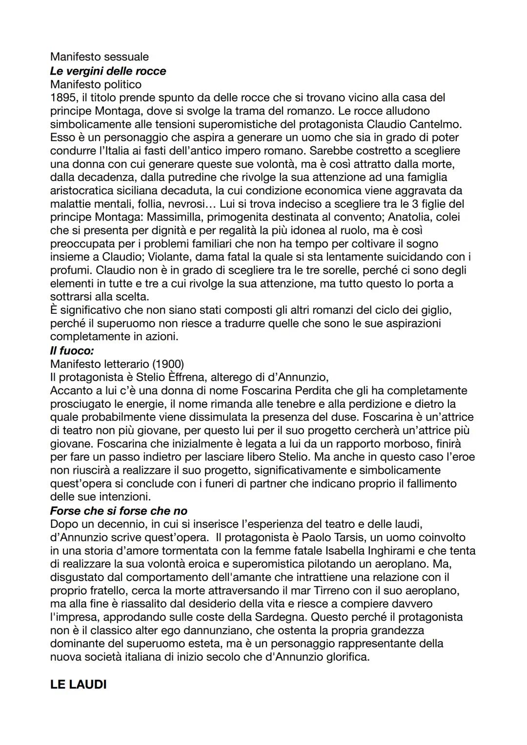 # GABRIELE D'ANNUNZIO
## VITA
Nasce a Pescara nel 1863 da una famiglia borghese, studia nel collegio Cicognini
di Prato e poi si iscrisse
