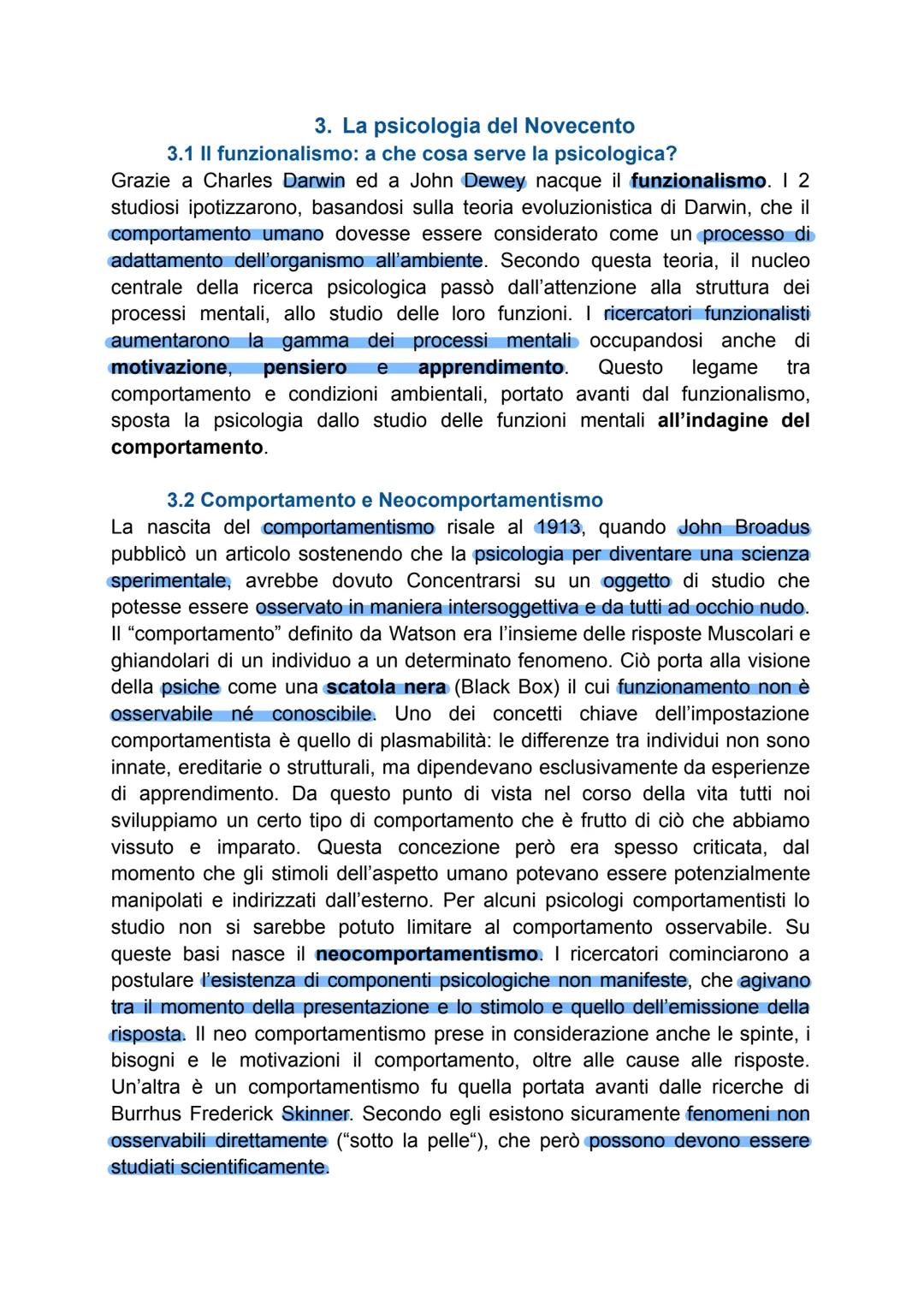 # Storia della Psicologia
1. Filosofia e Psicologia
1.1 Che cos'è la psicologia?
Il termine psicologia deriva dalle parole psyche (=anima