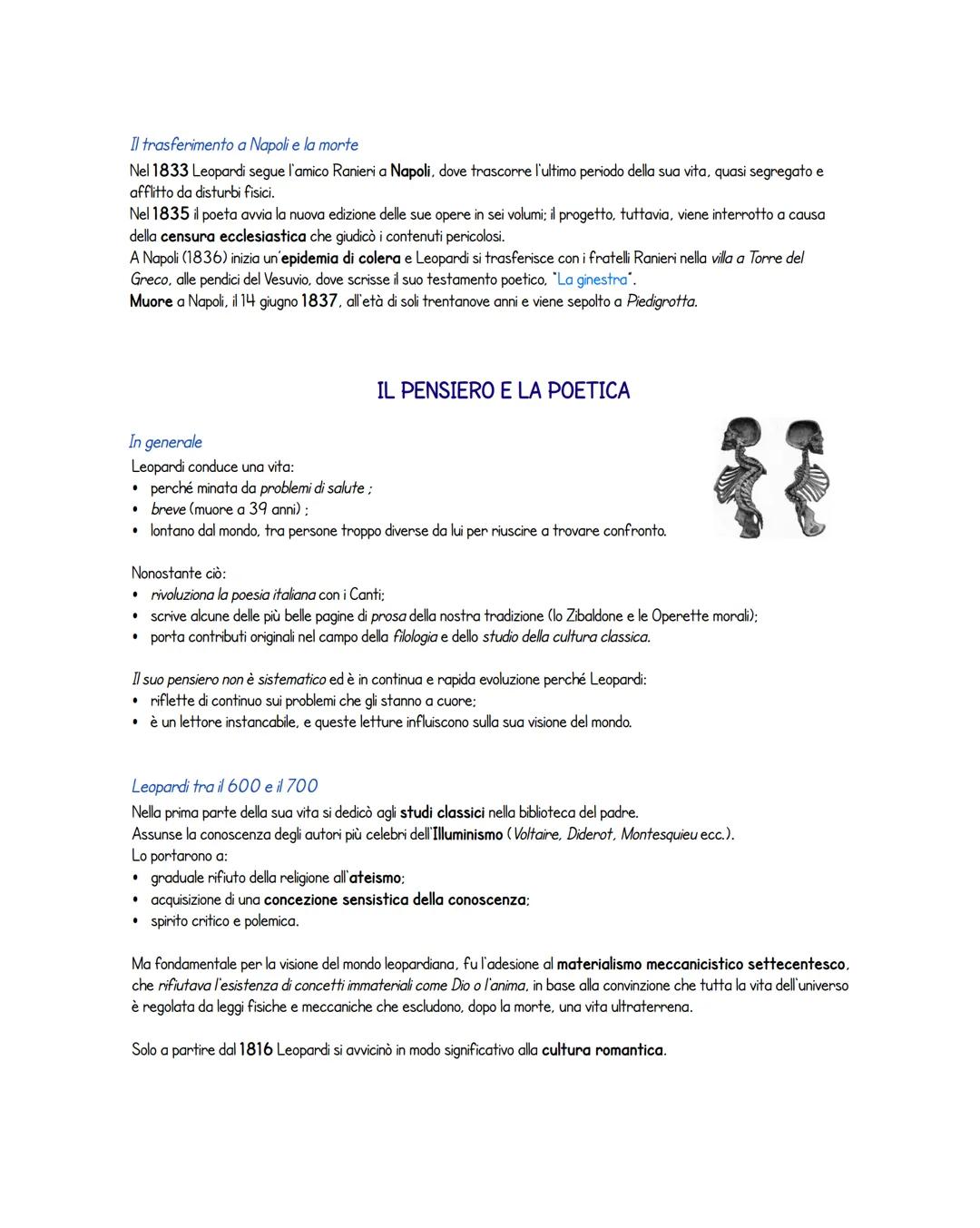 # Giacomo Leopardi
LA VITA
I primi studi
Giacomo Leopardi nasce il 29 giugno del 1798 a Recanati, piccolo
centro delle Marche che all'epo