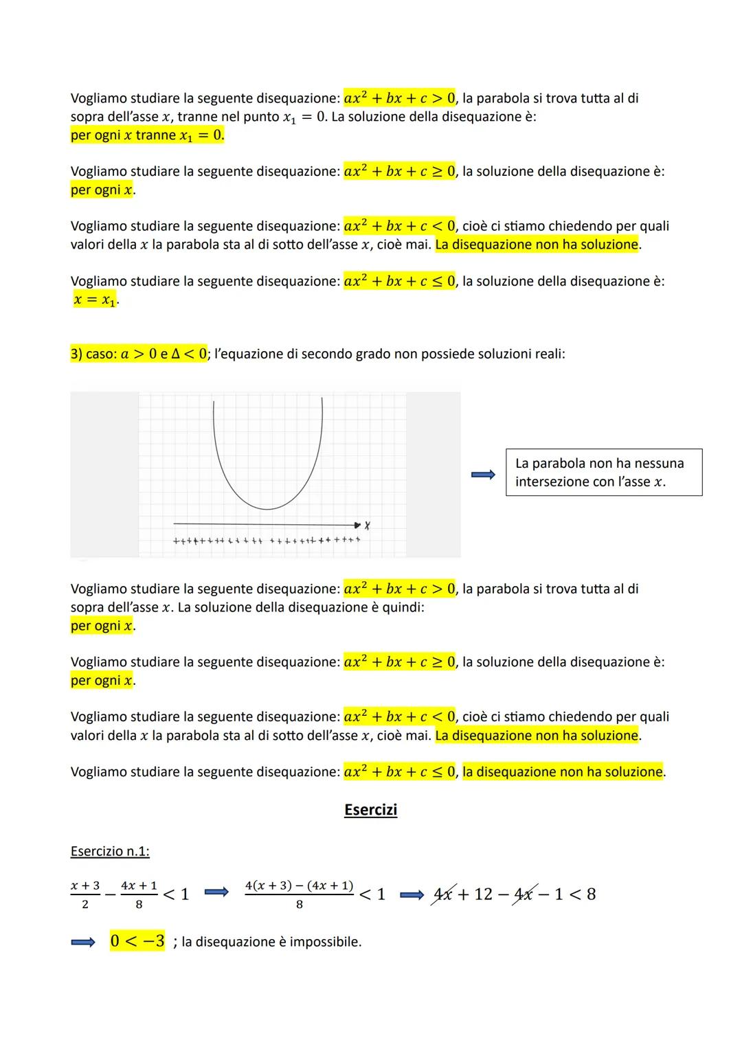 # Disequazioni algebriche e sistemi di disequazioni
Una disequazione nelle incognite x, y, z,... è una disuguaglianza della forma:
$A(x, y