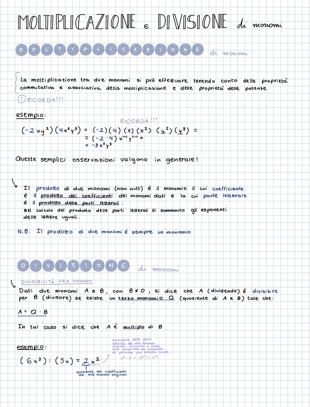 # ΜΟΝΟΜΙ
→e una parte letterale
costituiti da una parte numerica
Si chiama monomio ogni espressione algebrica che può scriversi come
prodo
