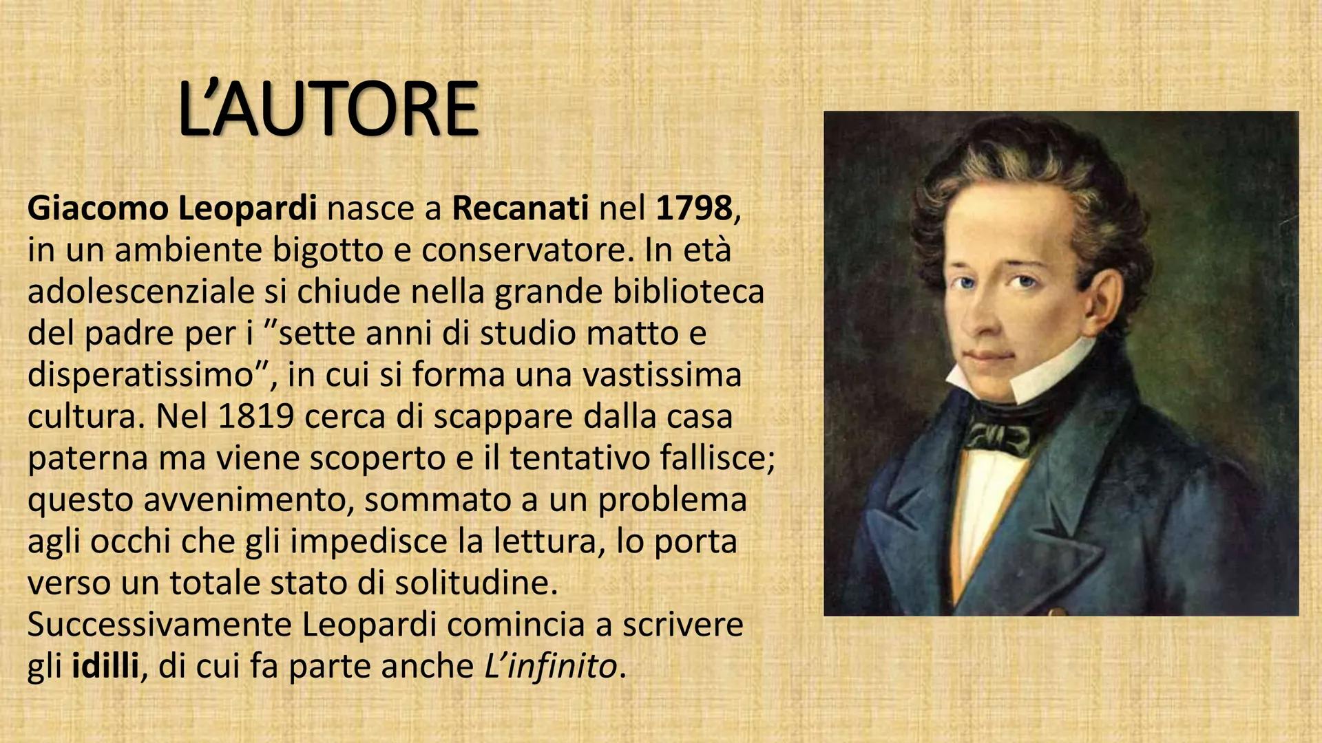 # A SE STESSO
DI GIACOMO LEOPARDI
XXVIII
A SE STESSO
Or poserai per sempre,
stanco mio cor. Peri l'inganno estremo,
ch'eterno io mi cred