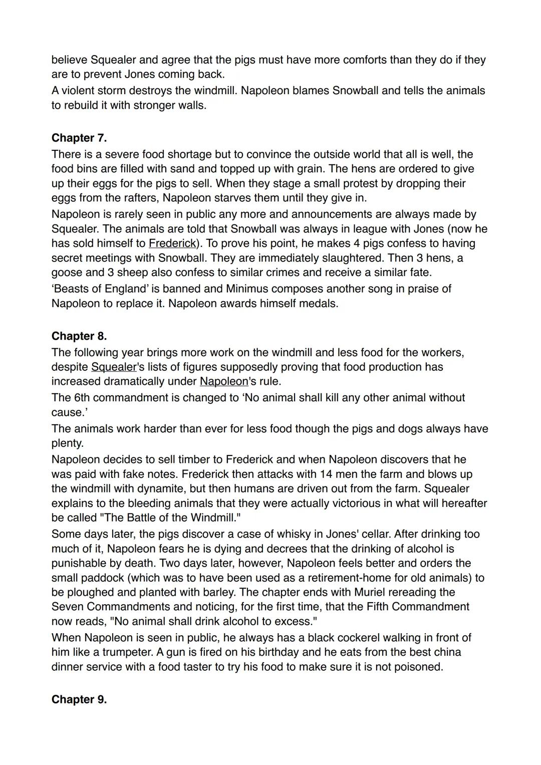 Chapter 1
One night, all the animals at Mr. Jones' Manor Farm assemble in a barn to hear old
Major, a pig, describe a dream he had about a w
