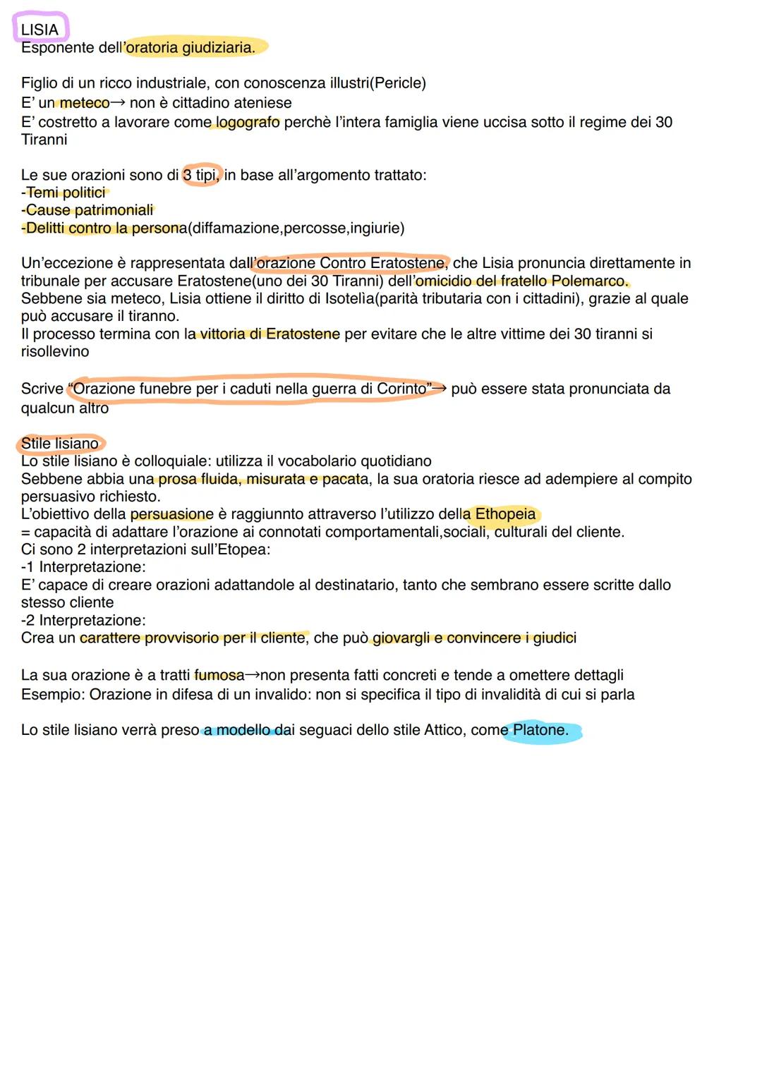 ORATORIA GRECA
L'oratoria è l'arte di comporre e pronunciare un discorso.
Segue determinate regole, che possono essere insegnate.
LA PRIMA S