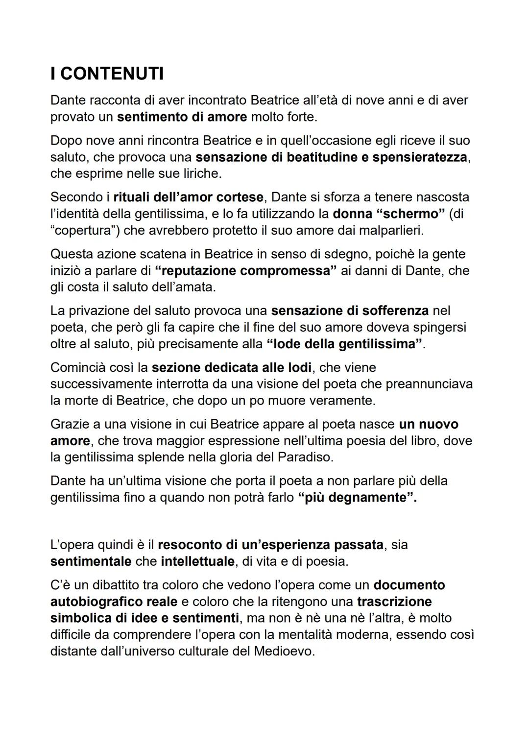 # LA VITA NUOVA
La vita nuova è un prosimetro composto da Dante tra il 1293-1295.
Questa raccolta rappresenta una novità nel panorama dei