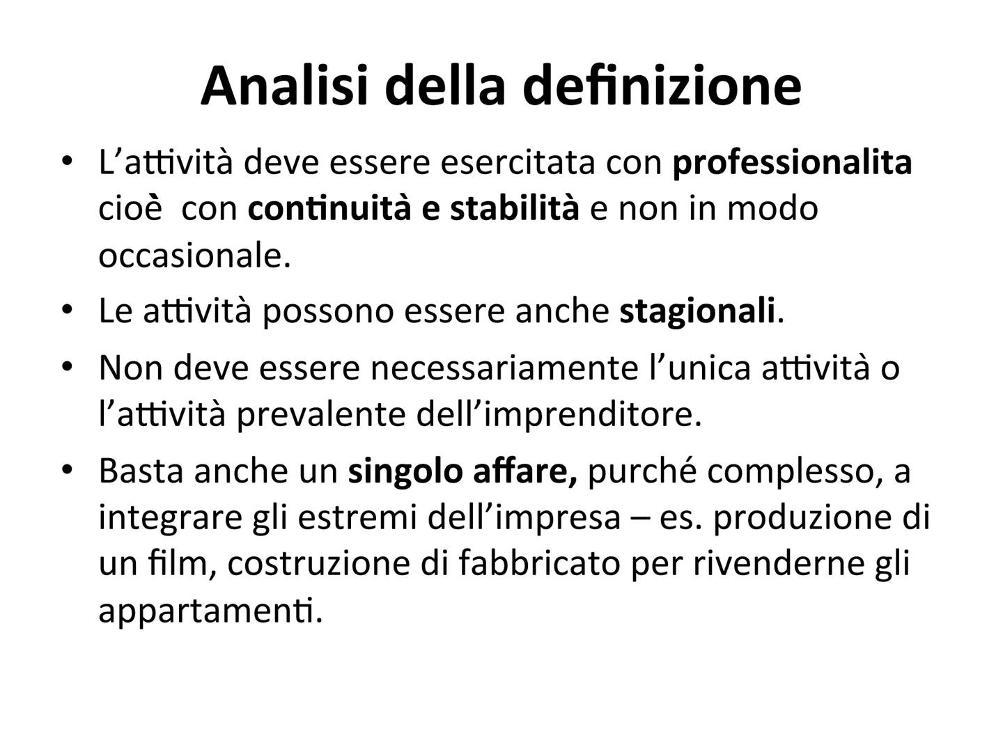 L'IMPRENDITORE DIRITTO COMMERCIALE
• Si definisce diritto commerciale quella branca
del diritto privato che disciplina gli aspetti
giuridica