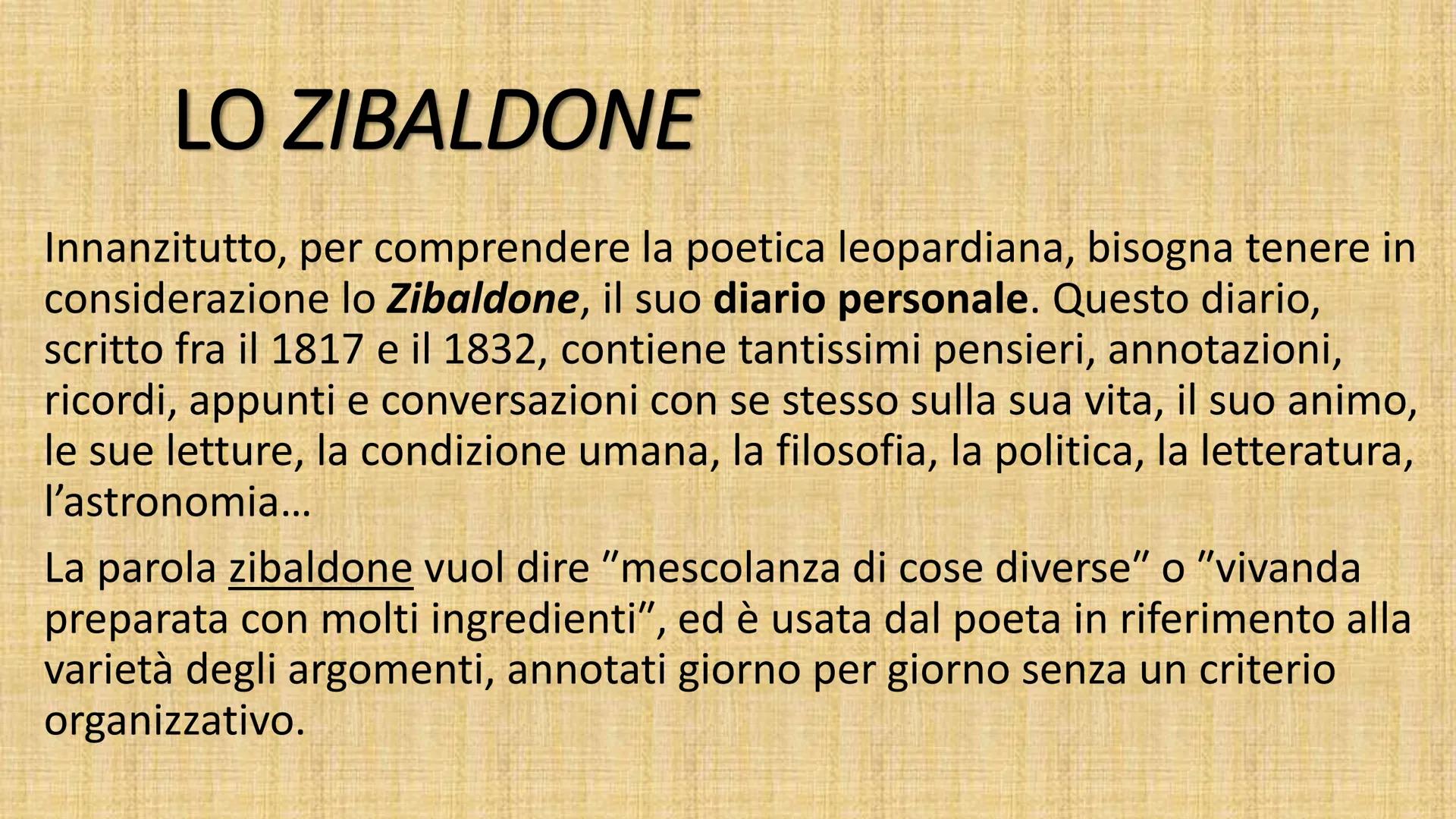 # GIACOMO LEOPARDI
Giacomo Leopardi nasce a Recanati nel 1798,
in un ambiente bigotto e conservatore. In età
adolescenziale si chiude nella