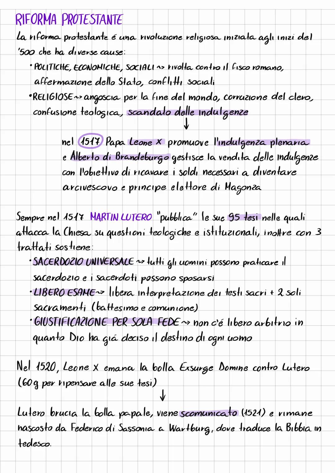 # RIFORMA PROTESTANTE
La riforma protestante é una rivoluzione religiosa ınızıata aglı ınızi del
'500 che ha diverse cause:
* POLITICHE,