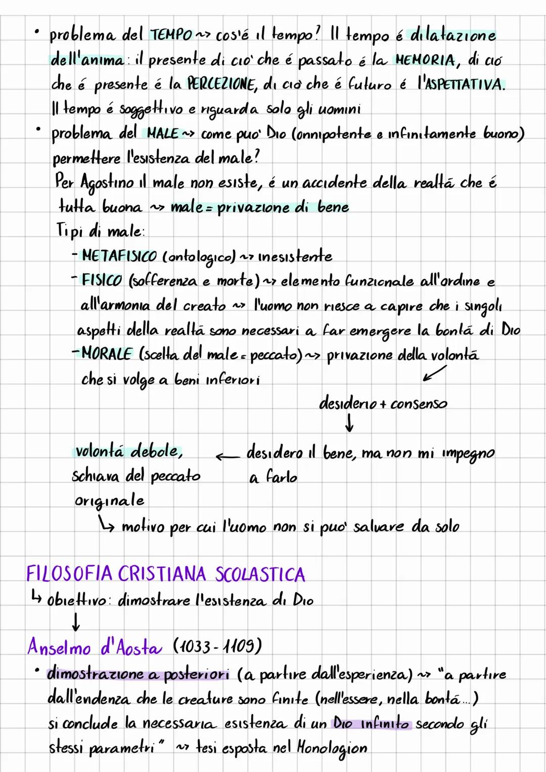 FILOSOFIA CRISTIANA
Differenza fra religione e filosofia
• RELIGIONE = ha verità assolute ("veritá rivelata") che non possono
essere messe i