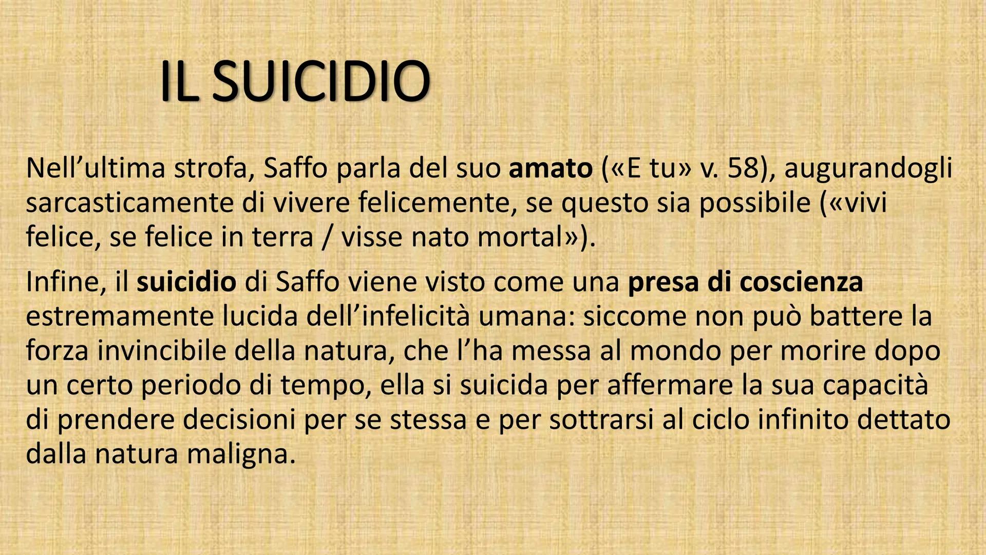 # ULTIMO CANTO
# DI SAFFO
DI GIACOMO LEOPARDI
5
10
15
20
ULTIMO CANTO DI SAFFO
Placida notte, e verecondo raggio
della cadente luna;
