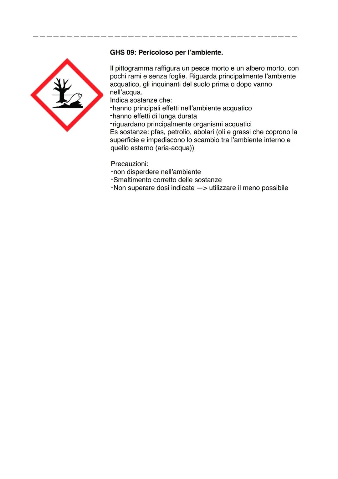 GHS 01: Esplosivo
Il pittogramma è rappresentato da una sfera che esplode, esso
fatti descrive una sostanza che può esplodere:
-a contatto