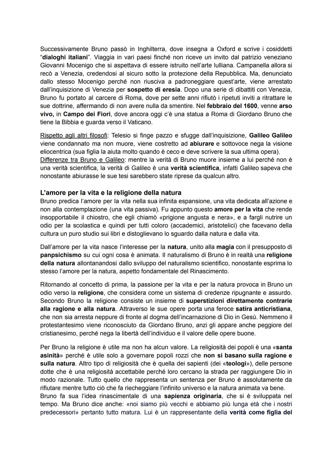 RINASCIMENTO E NATURA
L'INTERESSE PER IL MONDO NATURALE
Nell'indagine naturale si distinguono due aspetti: la magia e la filosofia della nat