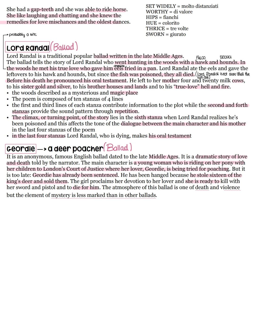 # The medieval ballad
Ballads have been sung in English-speaking world in different time, places, words and tune
maintaining the same narrat