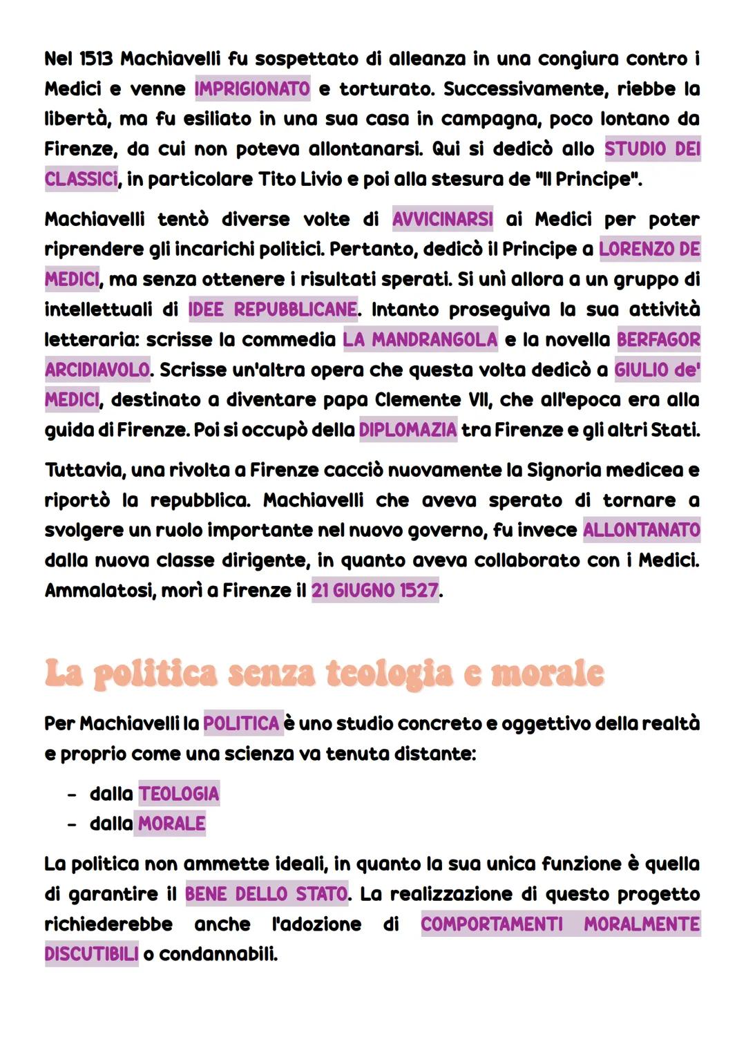 Machiavelli
Vita
Niccolò Machiavelli nacque a FIRENZE il 3 MAGGIO 1469.
La sua erudizione venne favorita dalla fornitissima
libreria del pad