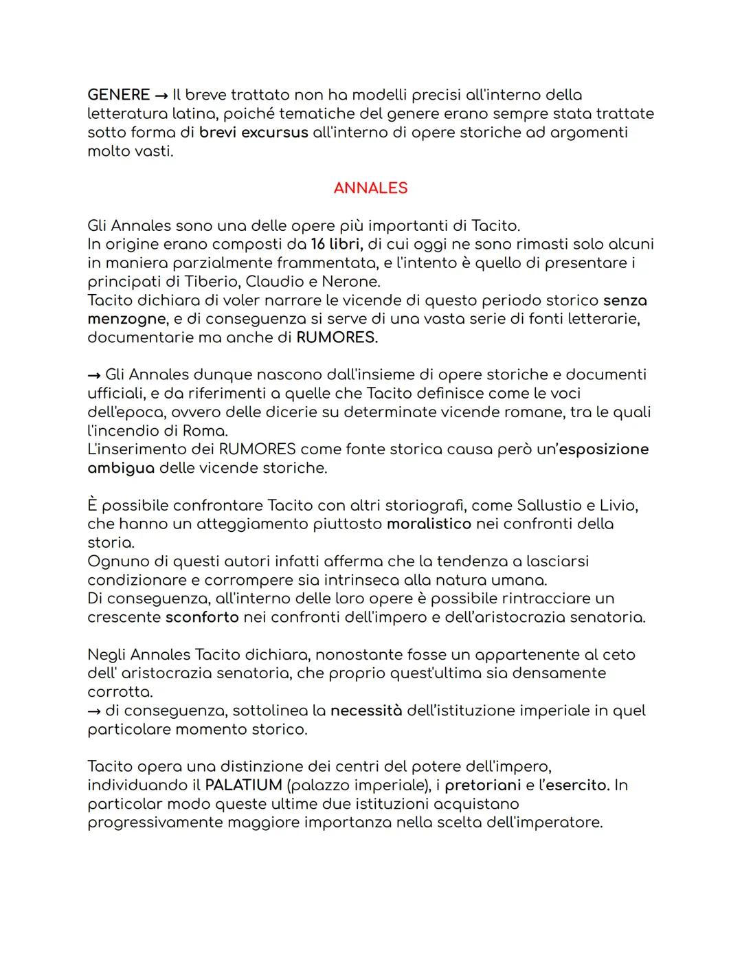 TACITO
Vita
Non si hanno sufficienti notizie certe riguardo la vita di Tacito, difatti non
si conosce con certezza né la data né il luogo