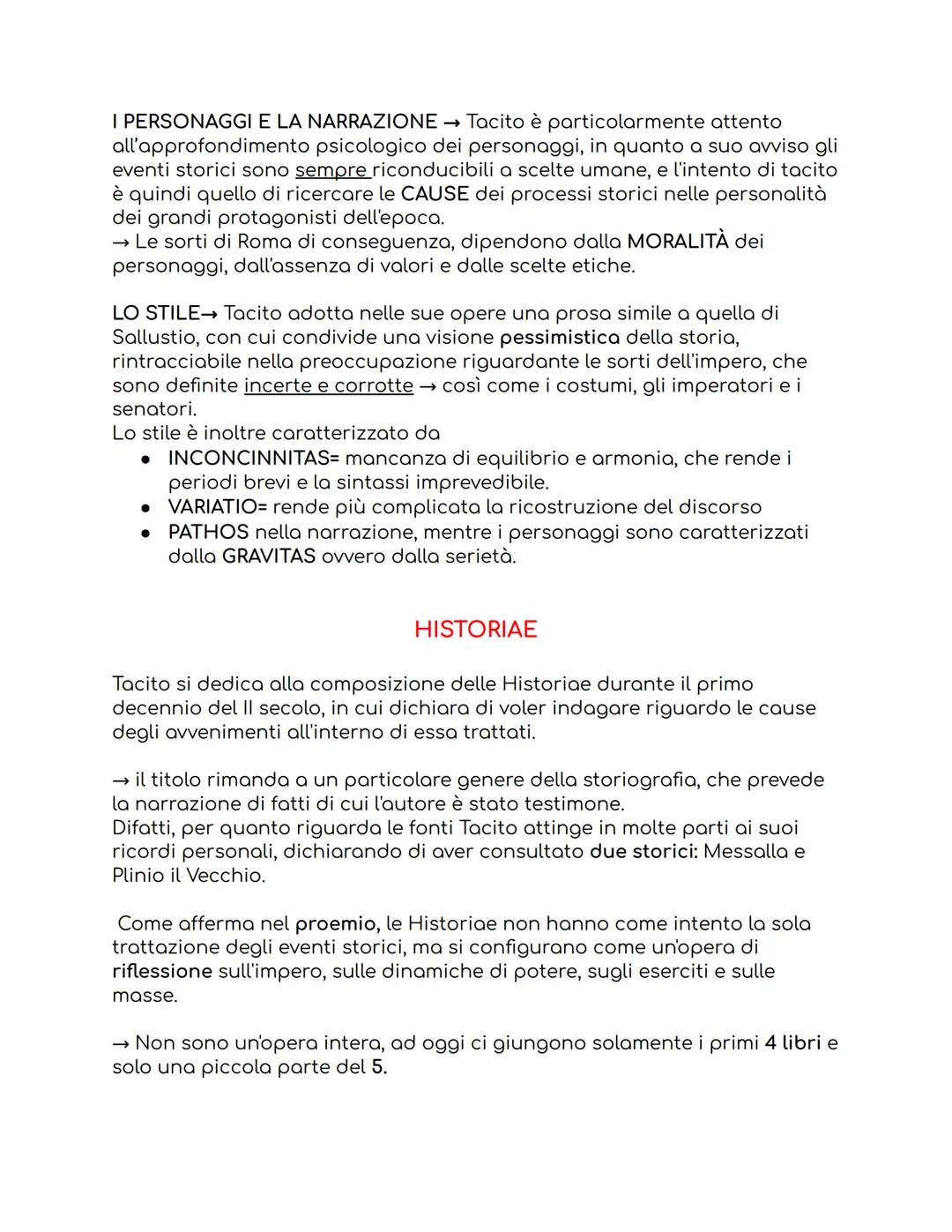 TACITO
Vita
Non si hanno sufficienti notizie certe riguardo la vita di Tacito, difatti non
si conosce con certezza né la data né il luogo