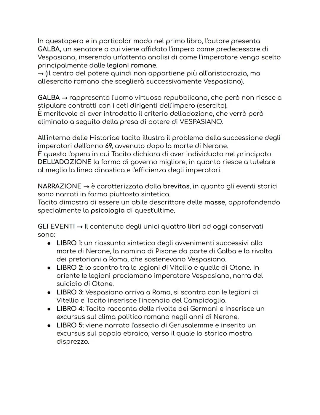 TACITO
Vita
Non si hanno sufficienti notizie certe riguardo la vita di Tacito, difatti non
si conosce con certezza né la data né il luogo