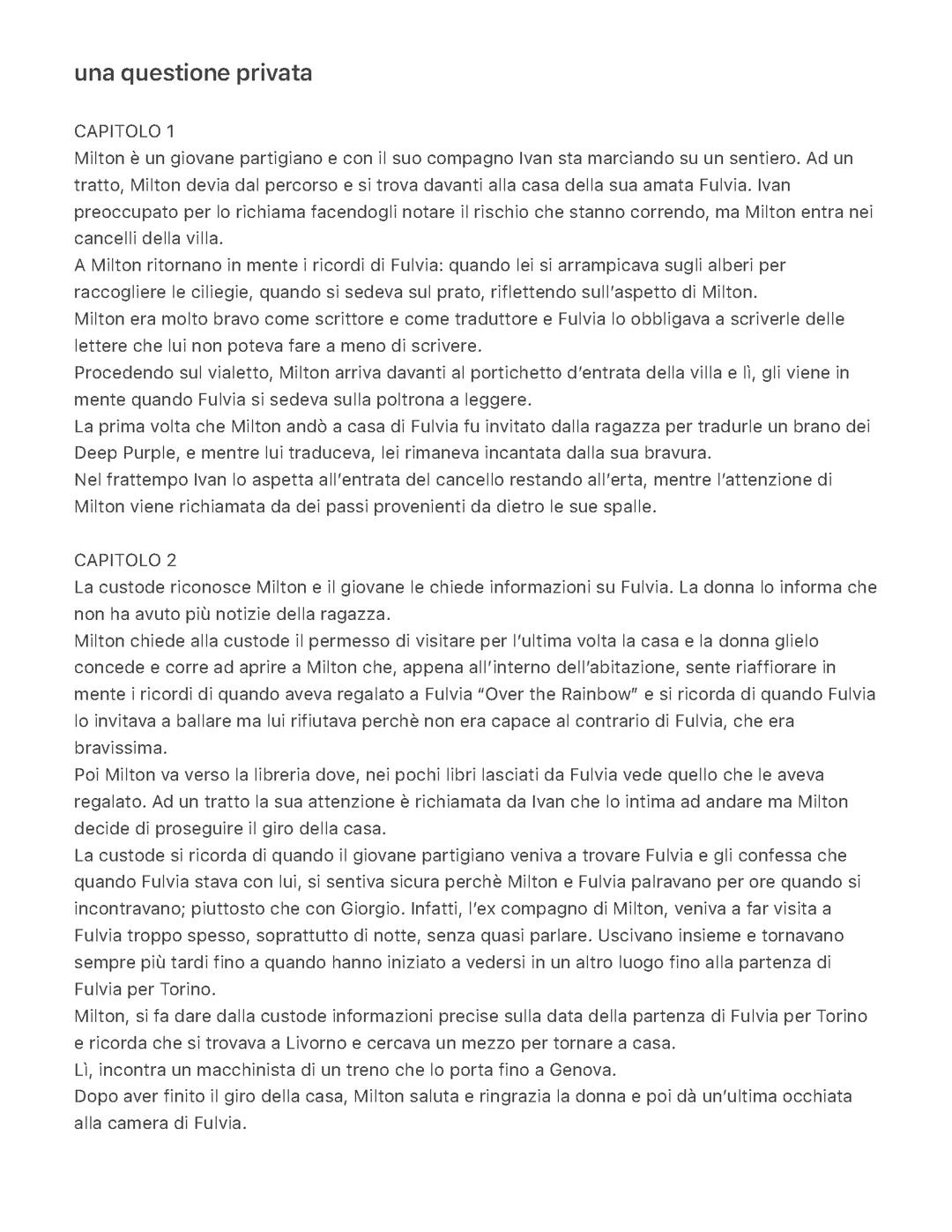 “Una questione privata”