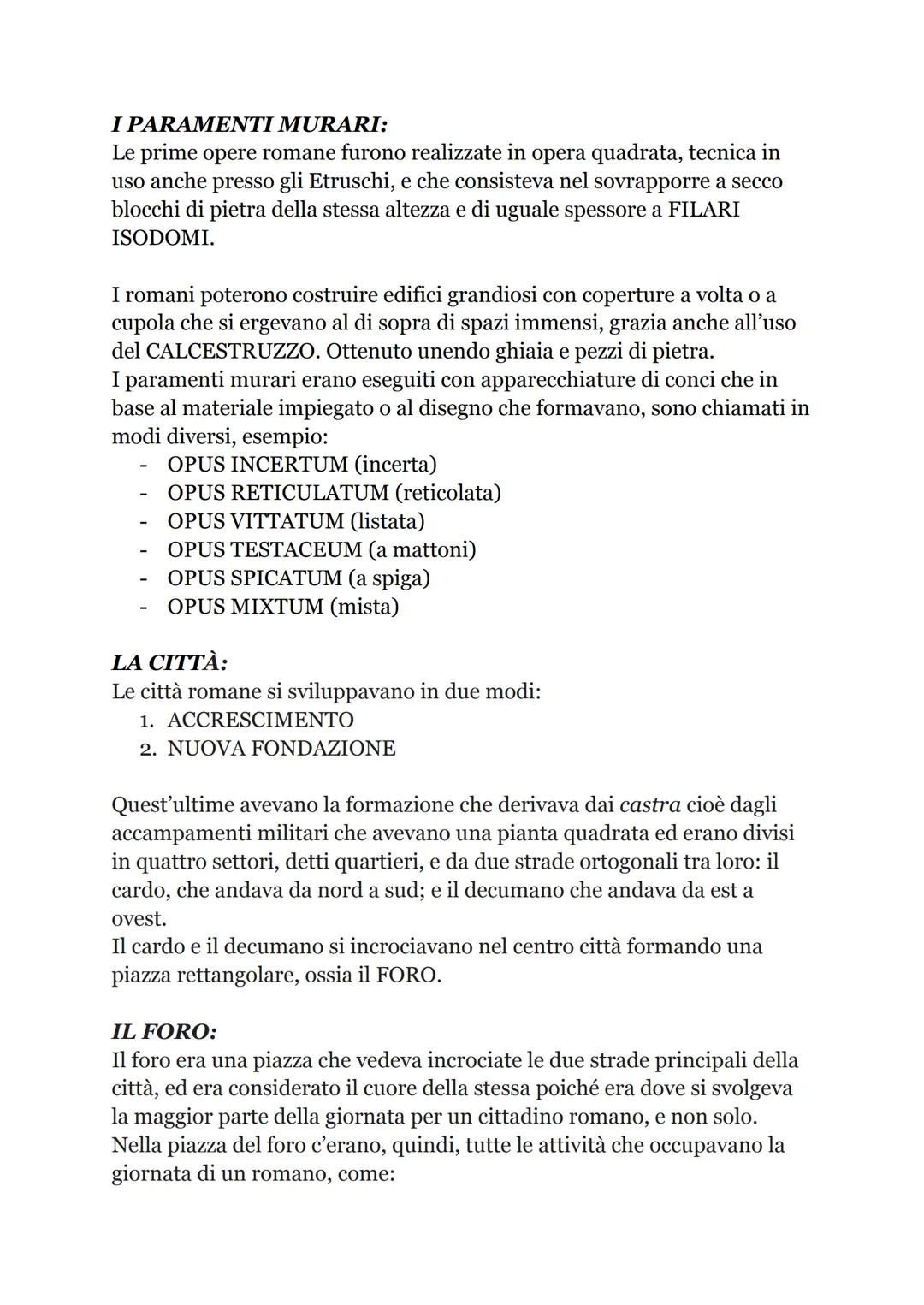 # ARTE ROMANA
L'arte romana si manifesta soprattutto in quelle forme che rientravano
nelle norme del "mos maiorum":
- nelle opere pubbliche