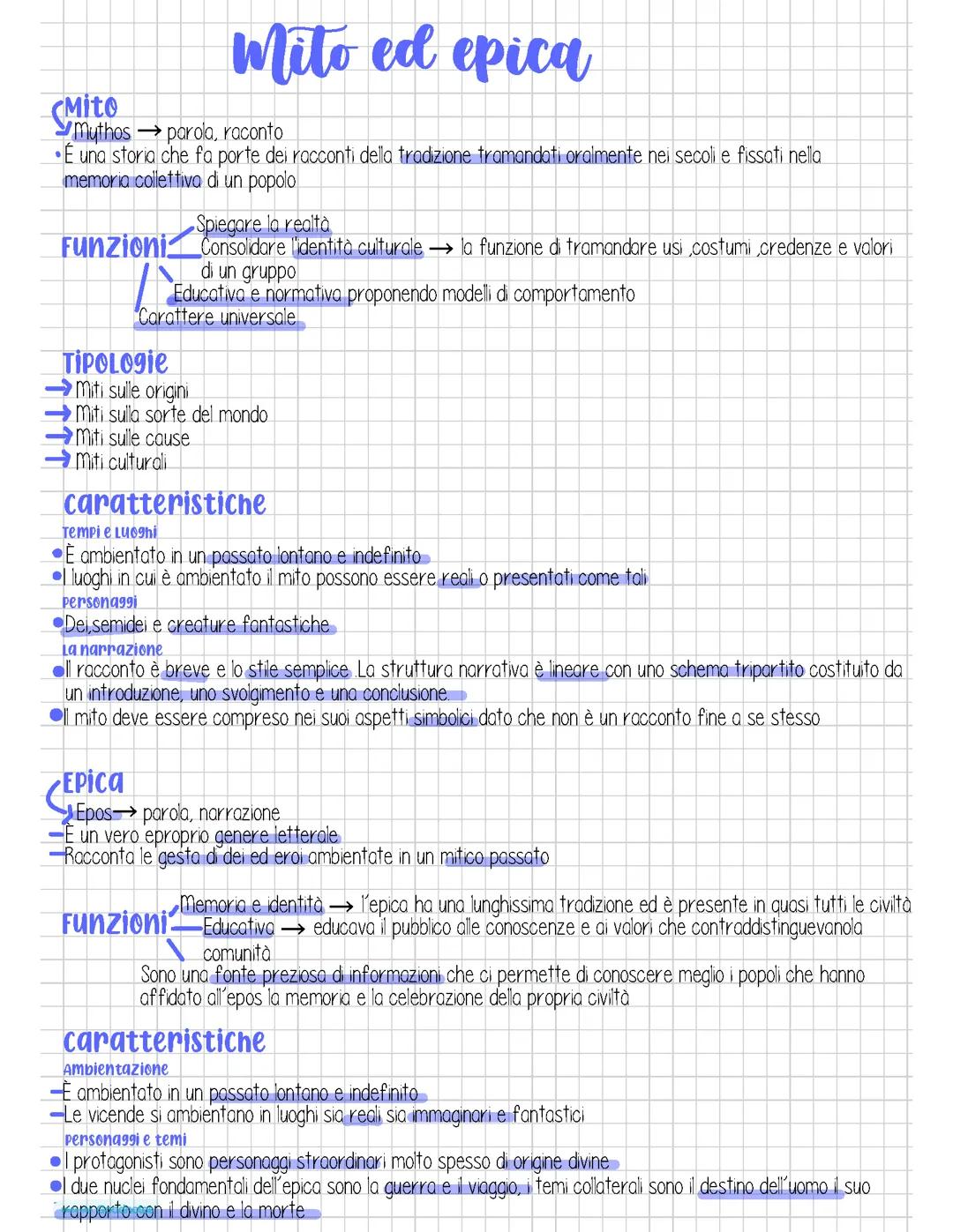 Mito e epica