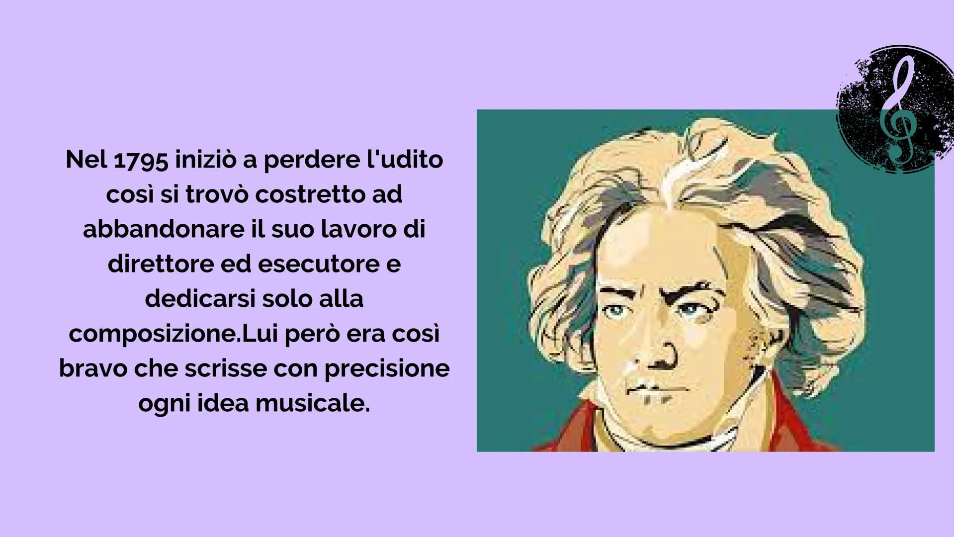 Beethoven
Miffe folemens Ludwig Van Bethoven nacque a Bonn nel
1770. malgrado le sofferenze patite per
colpa del padre che lo tormentò fin d