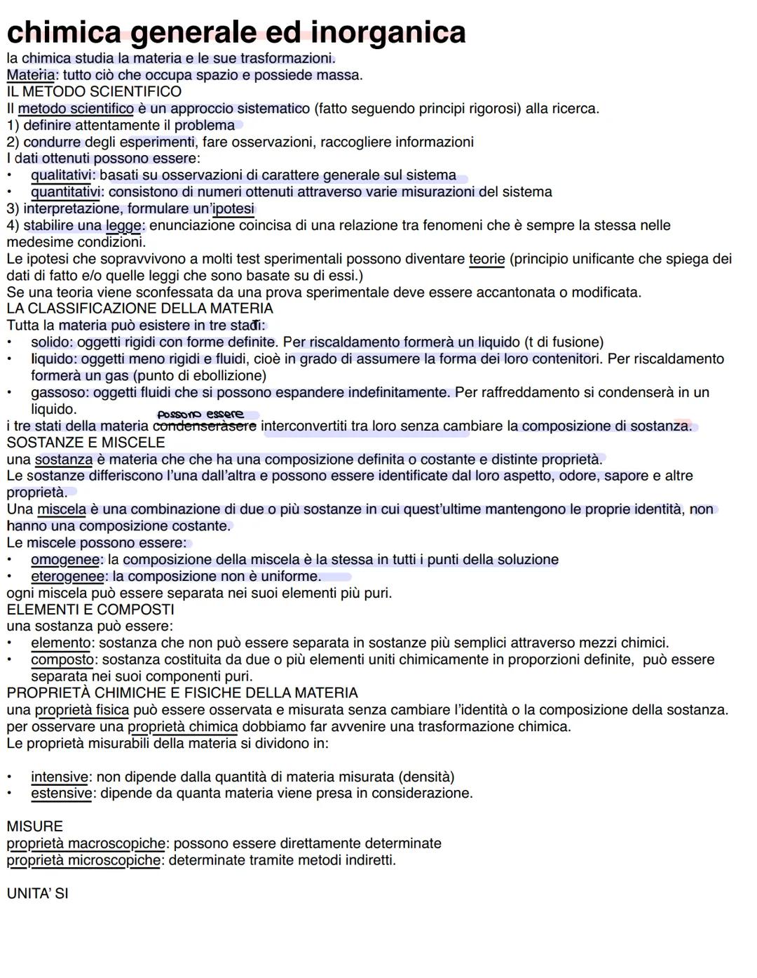 # chimica generale ed inorganica
la chimica studia la materia e le sue trasformazioni.
Materia: tutto ciò che occupa spazio e possiede mass