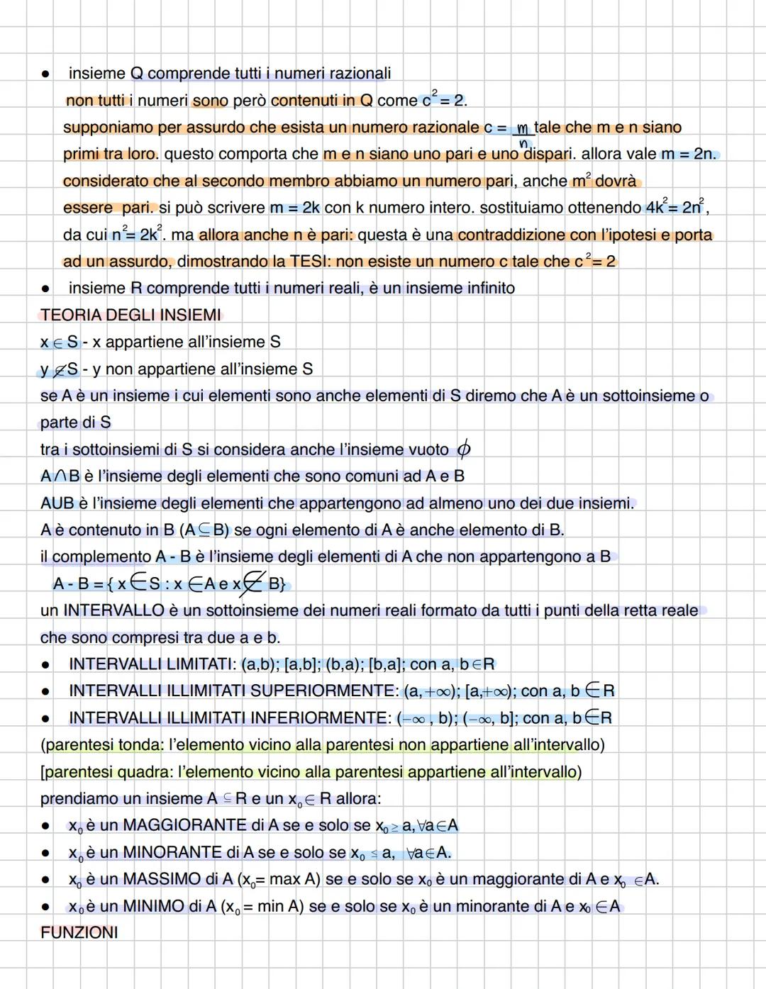 PREMESSA
metodo matematico: preciso i presupposti (postulati o assiomi) da non cambiare durante
l'elaborazione dei dati, e ne deduco il mag