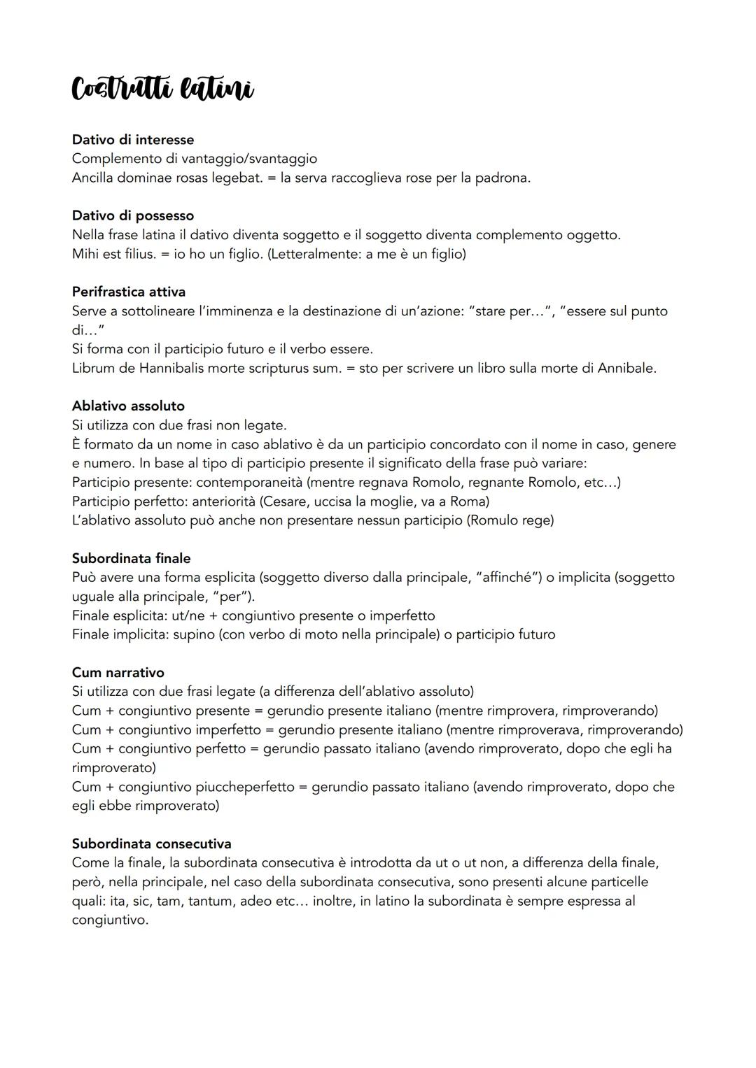 Grammatica latina
Le declinazioni
Prima declinazione
Nominativo
Rosa
Rosae
Genitivo
Rosae
Rosarum
Dativo
Rosae
Rosis
Accusativo
Rosam
Rosas