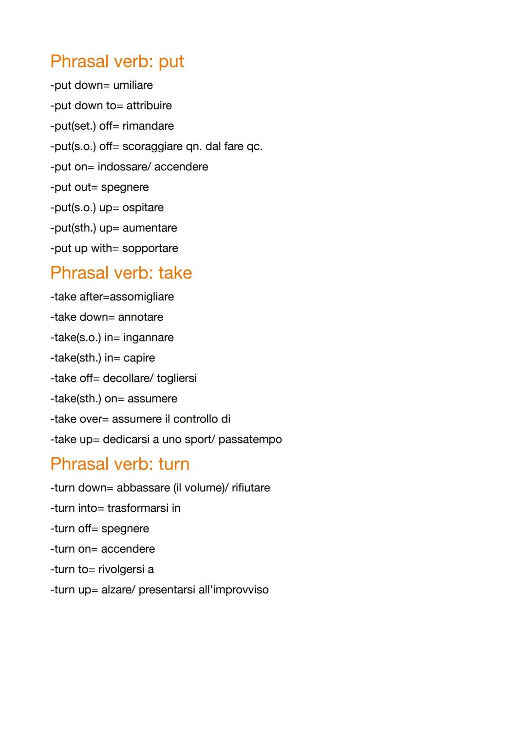 Phrasal verbs
-look through= sbirciare
-keep quiet= stare zitto
-stay over= fermarsi a dormire
-find out= scoprire
-mess around= scherzare
-