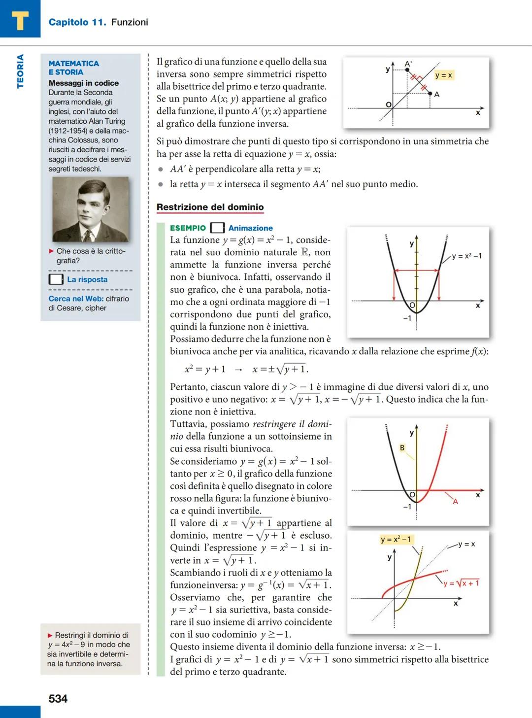 T
CAPITOLO
11 FUNZIONI
1 Funzioni e loro caratteristiche
Che cosa sono le funzioni
► Esercizi a p. 549
Listen to it
A function from a