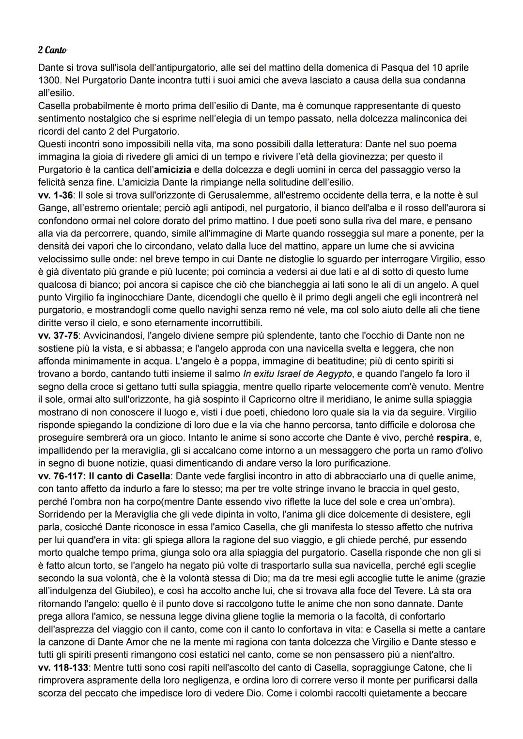 Purgatorio
Il purgatorio è il secondo dei tre regni dell'Oltretomba cristiano visitato da Dante nel corso del viaggio,
con la guida di Virg