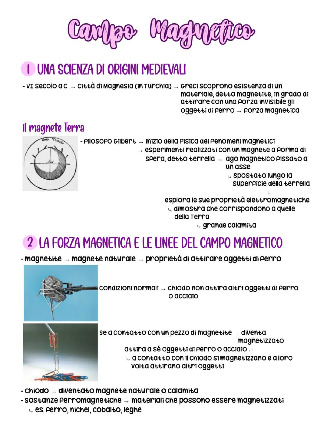 Campo magnetico e induzione elettromagnetica