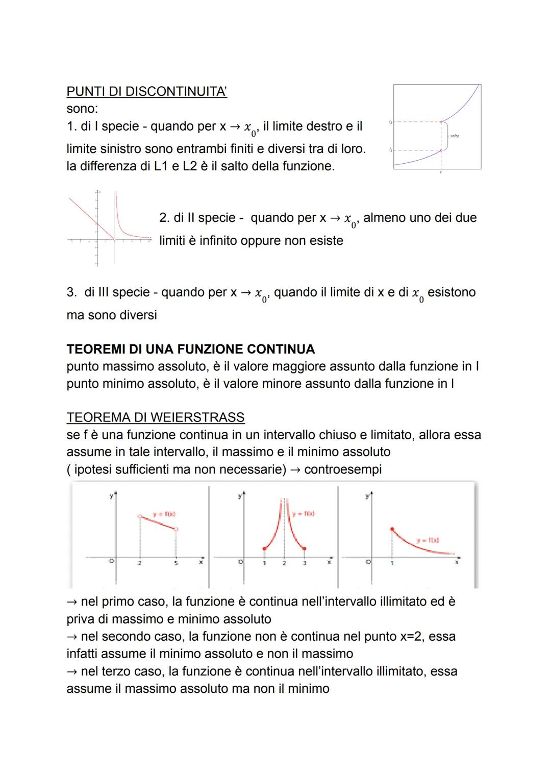 intervallo = sottoinsieme di numeri reali che corrisponde ad una
semiretta (intervallo illimitato) o ad un segmento (intervallo limitato)
in