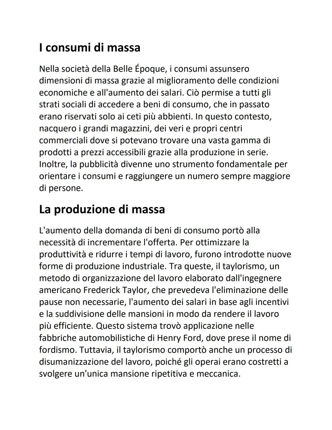 # La Belle Époque: Un'età di
progresso
La belle époque
La belle époque è un periodo storico che va dalla fine
dell'Ottocento ai primi anni