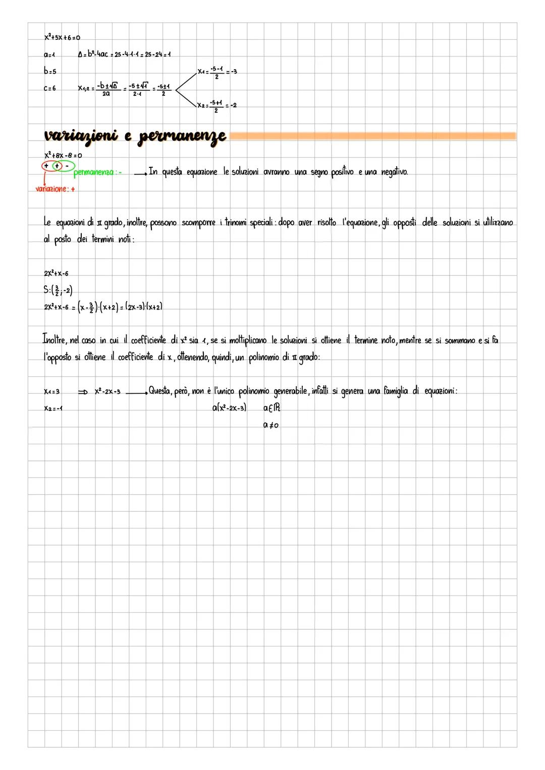 Le equazioni di 1 grado
ax²+bx+c=0
4) Equazioni incomplete
Equazione monomia
b=c=0
ax²=0
a,b,c ER
ato
cpunto di intersezione della curva con