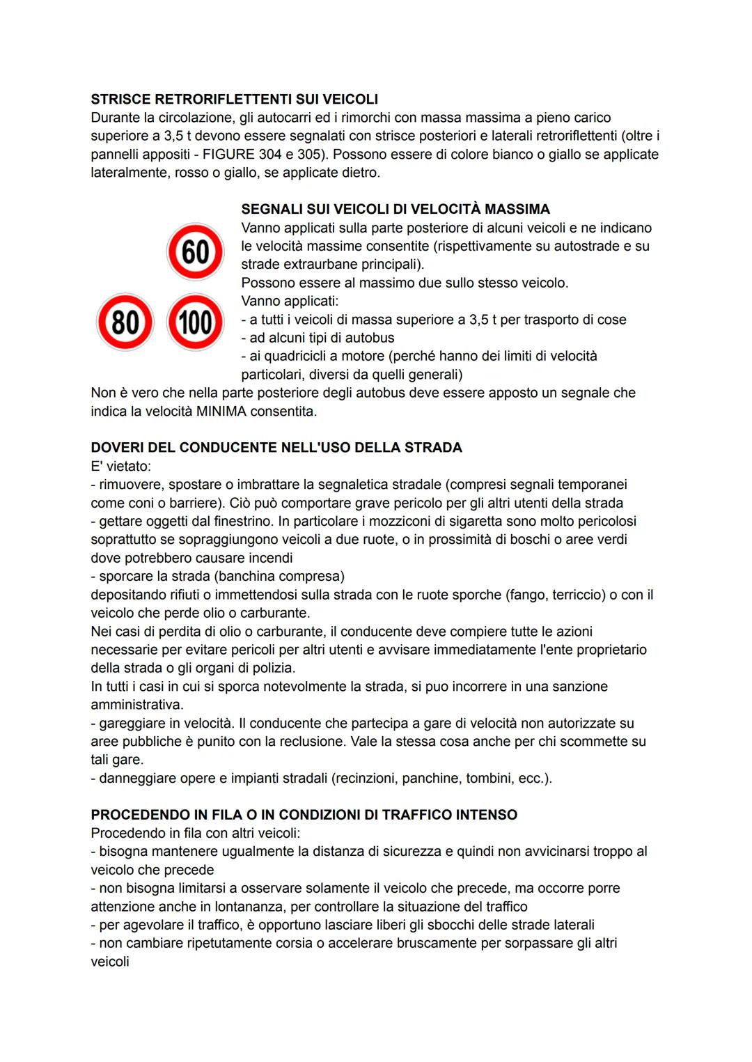 DEFINIZIONI GENERALI E DOVERI NELL'USO DELLA STRADA
N
PANNELLO PER CARICHI SPORGENTI
Il pannello per carichi sporgenti:
- deve essere retror