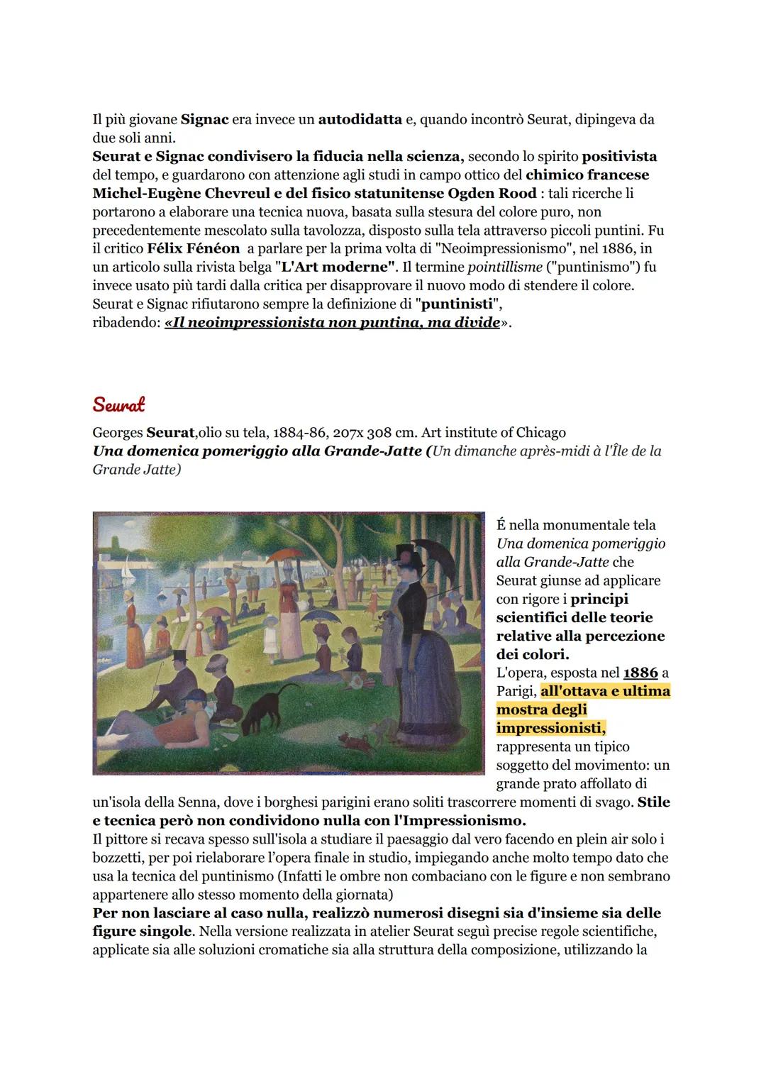 # Arte post impressionismo:
Il tardo Ottocento fu caratterizzato da una spinta al cambiamento e all'innovazione,
originata dalla seconda riv