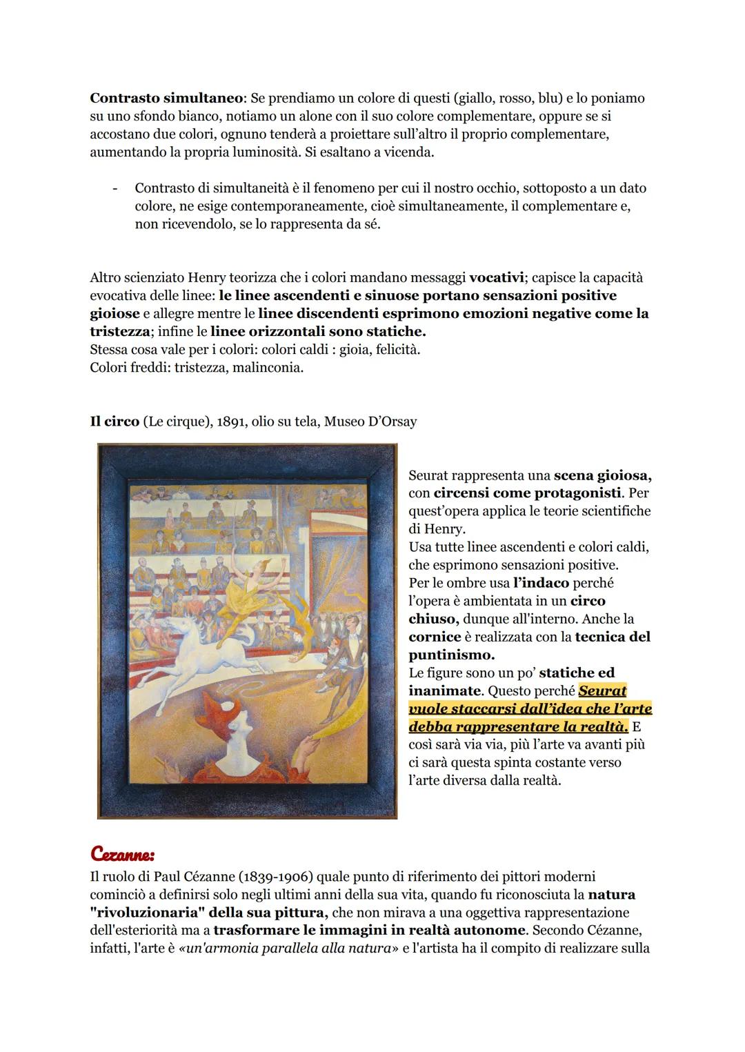# Arte post impressionismo:
Il tardo Ottocento fu caratterizzato da una spinta al cambiamento e all'innovazione,
originata dalla seconda riv