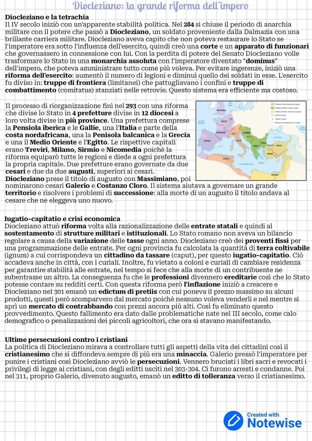 la tarda antichità
Fine del mondo antico
Epoca di cambiamenti
L'anarchia militare e la crisi del III secolo
aprirono la fase della "tarda an