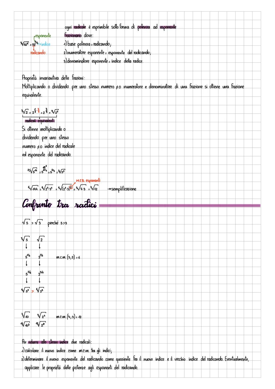 Numeri reali
I radicali
R-QUI = numeri decimali che hanno infinite
cifre dopo la virgola tulle diverse (non
trasformabili in frazione)
Il ra